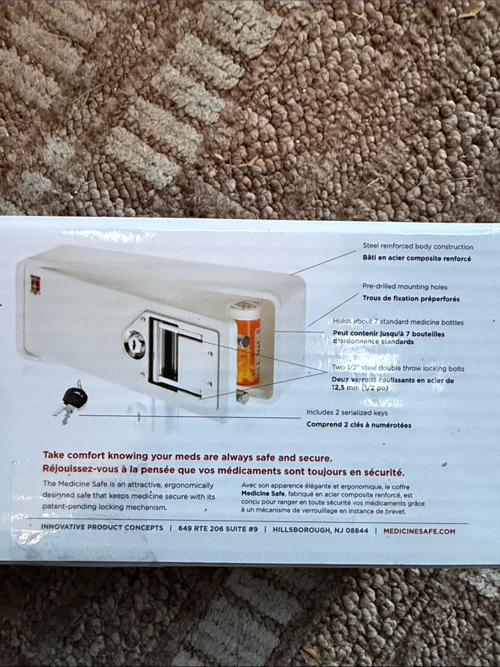 Wall-Mounted Medication Lock Box - Picture 3 of 3